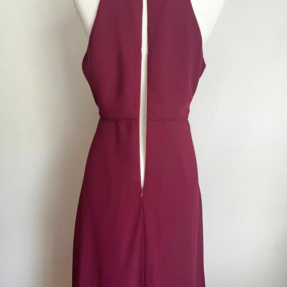 BHLDN TEAL EMERALD CHIFFON KEYHOLE SLIT EVENING FORMAL GOWN DRESS OB061859 - XS - Picture 8 of 13